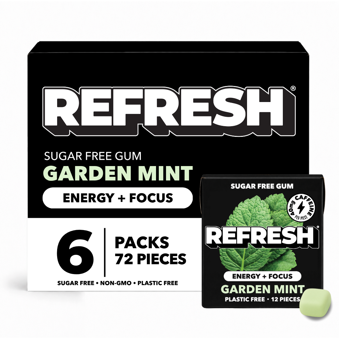 CAFFEINATED GARDEN MINT GUM